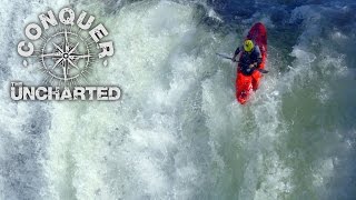 Kayaker Plummets Down 82ft High Amazon Waterfall  Powered By Uncharted 4 [upl. by Lazor]