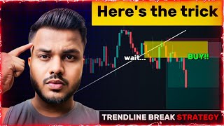 Revealing my SECRET Trendline Break Strategy by CAPS [upl. by Krystyna]