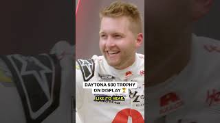 Bryons Daytona 500 trophy on display racing nascar nascarplayoffs racecar nascarracing [upl. by Akienahs260]