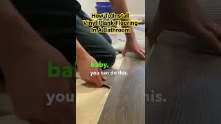 How To Install Vinyl Plank Flooring In A Bathroom [upl. by Mozza234]