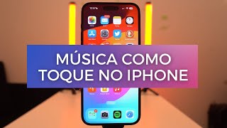 Como definir QUALQUER MÚSICA COMO TOQUE no iPhone [upl. by Ateloj]