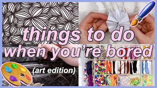 15 Things To Do When Youre Bored  ArtCrafts Edition things to do at home [upl. by Aniahs]