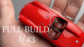 Full Build Ferrari 750 Monza 143 scale model car [upl. by Jamil]