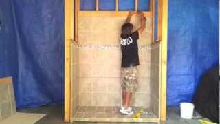 How to Install PreTiled Shower and Bath Surround Walls by Muraflo [upl. by Rozelle]