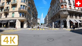 EauxVives in Geneva Switzerland  Summer 2021【4K】Canton de Genève Suisse [upl. by Sulecram]