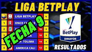 TABLA DE POSICIONES LIGA BETPLAY 2024 FECHA 9  RESULTADOS DE LA LIGA COLOMBIANA [upl. by Orwin110]