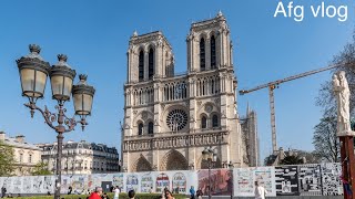 4Kwalk today￼ notreDame chorch in Paris 28 April ￼2024 [upl. by Sirehc436]