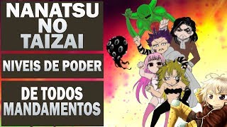 Nanatsu no Taizai  Niveis de Poder de Todos Mandamentos [upl. by Eryt]