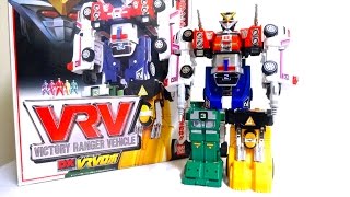 【激走戦隊カーレンジャー】必勝合体だ！DX VRVロボ ヲタファの戦隊 レビュー Gekisou Sentai CarrangerRescue Megazord [upl. by Doownyl]