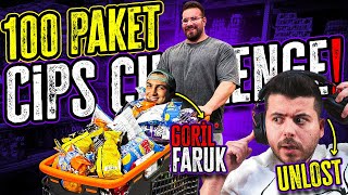 100 PAKET CİPS CHALLENGE GorilFaruk unlosttv [upl. by Enwad29]