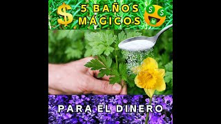 5 Baños Mágicos para Atraer Dinero [upl. by Herries116]