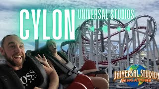 Cylon On ride in 4k Battlestar Galactica Universal Studios Singapore [upl. by Federico379]