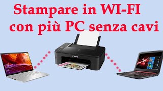 Come stampare in WI FI con una stampante CANON [upl. by Eiddet]