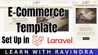 Ecommerce HTML Templates Setup in Laravel eCommerce Project  Laravel Ecommerce Project Development [upl. by Varipapa]