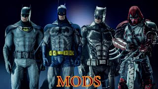 New Arkham Knight Mod Suit Ups Bundle Showcase Combat and Display [upl. by Aneekan]