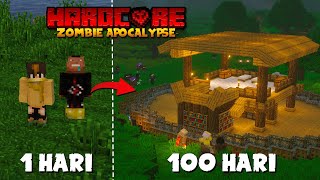 100 Hari Minecraft Hardcore tapi Zombie Apocalypse [upl. by Poucher]