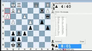 Standard Chess 9 dhar2603 vs IM Bartholomew Slav Defense [upl. by Armil]