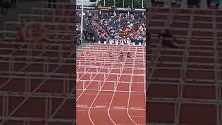 Jasmin Camacho Quinn winning 100mh race [upl. by Aikar]