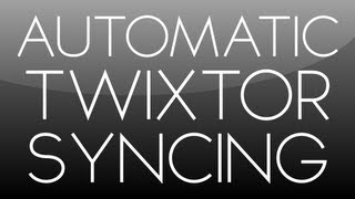 After Effects Tutorial Automatic Twixtor Syncing [upl. by Kall76]