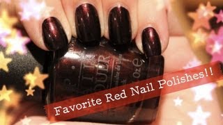 Favorite Red Nail Polishes ROY G BIV Series [upl. by Katerine]