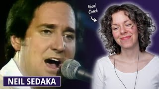 First time hearing quotSolitairequot  Vocal Coach Reaction and Analysis featuring Neil Sedaka [upl. by Akitahs656]