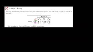 MICROECONOMICS I How To Identify The Nash Equilibrium Of A Game [upl. by Egduj]