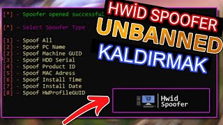 Oyunlarda Donanım Banı Kaldırmak HWİD Spoofer [upl. by Darrell740]