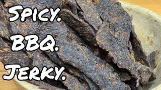 Spicy BBQ Beef Jerky Recipe [upl. by Akemhs]