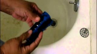 Unclogging Bathroom Drains with a Zip It [upl. by Earased]