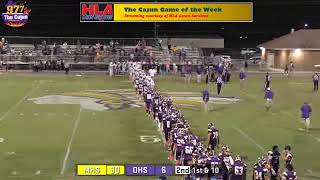 The Cajun Game of the Week Marksville Tigers vs Oakdale Warriors [upl. by Dent]