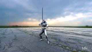 Two Handed Sword Animset  Unity [upl. by Edwine817]