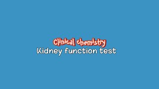 Clinical chemistry lec1 part  kidney function test  صيدلة م5ك1 [upl. by Cynthy556]