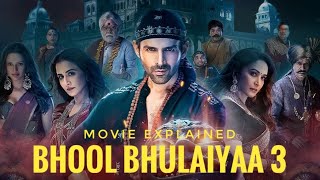 Bhool Bhulaiyaa 3 movie explained in Hindi  New Bollywood Horror movie explanation [upl. by Rayburn]