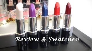 Manic Panic Lipstick Review amp Swatches [upl. by Iral]