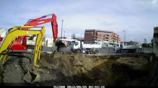 Timelapse construction maison étape 1 terrassement Partie 1 [upl. by Coffey]