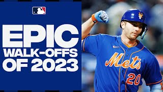 EVERY walkoff of the 2023 season Postseason clinches epic bat flips AND MORE [upl. by Lipcombe]