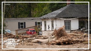 Hurricane Helene One week after the deadly storm hit western North Carolina [upl. by Sorvats323]