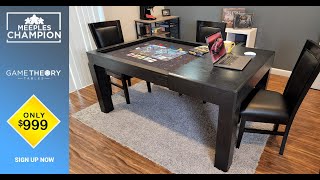 The Meeples Champion Game Table  900 Off On Kickstarter [upl. by Tterb]