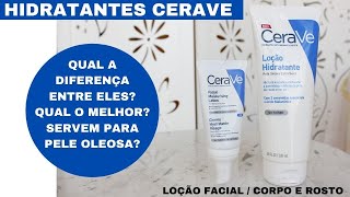 2 Hidratantes Cerave loção facial e loção corpo e rosto  comparação qual é o melhor [upl. by Toor]