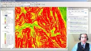 Creating a Slope Map from a Digital Elevation Model in ArcGIS [upl. by Enetsirk]