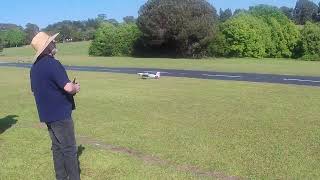 🛩️ Rods Spacewalker RC Plane Flight at Hornsby Electric Model Flying Club [upl. by Macswan]