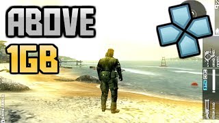 Top 10 Best ppsspp PSP Games Above 1GB [upl. by Aubarta759]