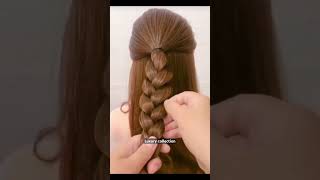 Hairstyle Flower hairbun girlish YouTube shorts elegant luxury hair [upl. by Lewiss]