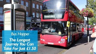 The Furthest Distance on a £150 Bus Hopper [upl. by Llenehc]