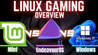 EndeavourOS vs Mint vs Windows 11  Linux gaming vs Windows using a 4080 Super  1440p  4k  RT [upl. by Balas]