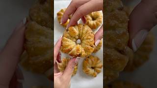 Cinnamon Sugar Covered Apple Ring Slices Wrapped in Flaky Puff Pastry  Happy Bake Day [upl. by Skees]