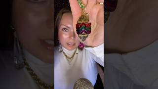 vintage upcycled jewelry 💚 asmr tingles bestlifebybrooke sleepaid jewelryasmr tingly [upl. by Ylecic]