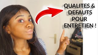 QUALITES amp DEFAUTS POUR UN ENTRETIEN [upl. by Rengaw]