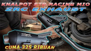 PASANG KNALPOT STANDAR RACING MIO ZRC EXHAUST COPY CMS  SUARA ADEM NGEBASS HARGA CUMA RATUSAN RIBU [upl. by Ennovart458]