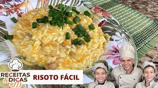 Risoto de frango facil até crianças conseguem fazer [upl. by Yevad]